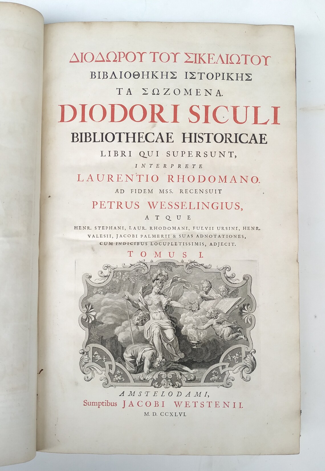 Diodorus Siculus Bibliothecae Historicae 1746 Griechisch Etsy