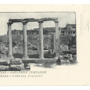 Griechenland Griechische Postkarte Athenes Gymnase D'Adrien 1912-1913 5c.