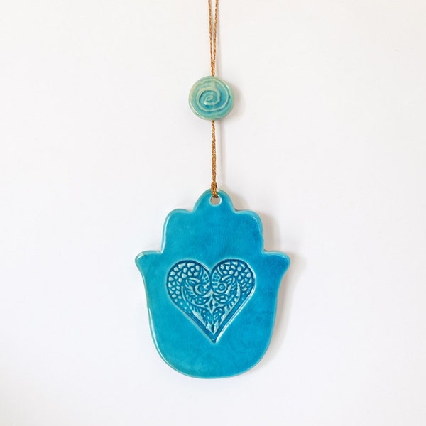 Hamsa wall décor,  turquoise hamsa, hamsa evil eye, hamsa hand, hamsa charm, evil eye  charm, hamsa wall art, hamsa wall, evil eye, hamsa