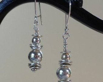 Sterling Silver Whimsical Dangle Earrings