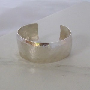 Sterling Silver Hammered Cuff Bracelet