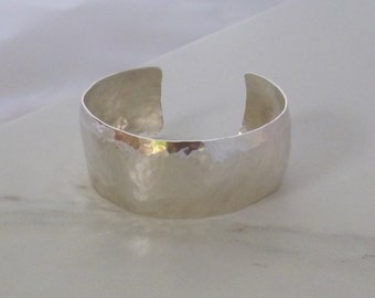 Sterling Silver Hammered Cuff Bracelet