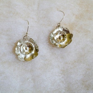 Sterling Silver Flower Earrings
