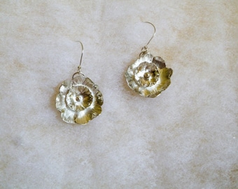 Sterling Silber Blumen Ohrringe