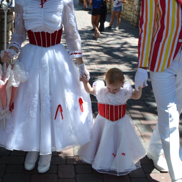 Mary Poppins Dress/Princess Style/Ball Gown Mary Poppins/Disney Mary Poppins/ Dazzling Dress/Kids/Toddlers/Girls