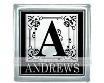 Letter Vinyl Decal | DECAL ONLY | Monogram Vinyl Decal | Wedding Gift | Decal for Glass Block | Anniversary Gift | Alphabet Lettering