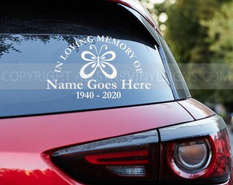 Custom Animal IN LOVING MEMORY Car Decals