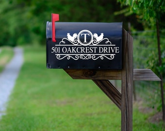 Mailbox Decal | VINYL DECAL | Mailbox Address | Mailbox Number Vinyl Stickers | Mailbox | Custom Mailbox Decal | Rooster Mailbox Design