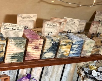 Soap - 1 for 12.00 - Herbal Infused Facial, Body, Short Hair Shampoo Bar & Shaving Soap - Reiki Infused