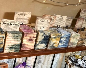 Soap - 3 for 33.00 - Herbal Infused Facial, Body, Short Hair Shampoo Bar & Shaving Soap - Reiki Infused