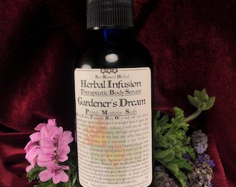 A Gardener's Dream - Herbal Infused Body Oil - Moisturizing Dry Skin/Eczema - Vegan *Reiki Infused