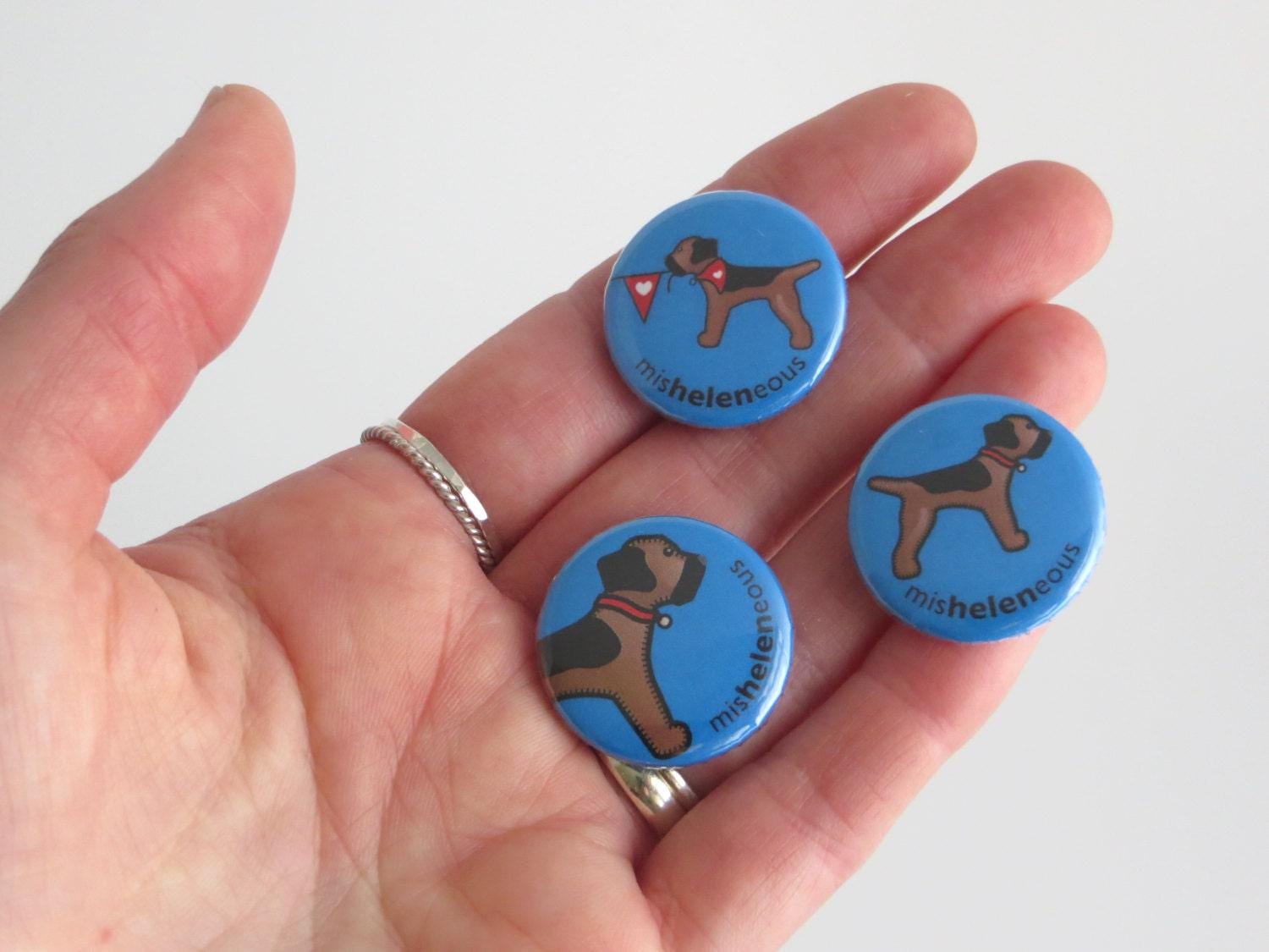 Insignia De Pasador Border Terrier En Peltre - Finamente Detallada, Hecha A Mano En El Reino Unido