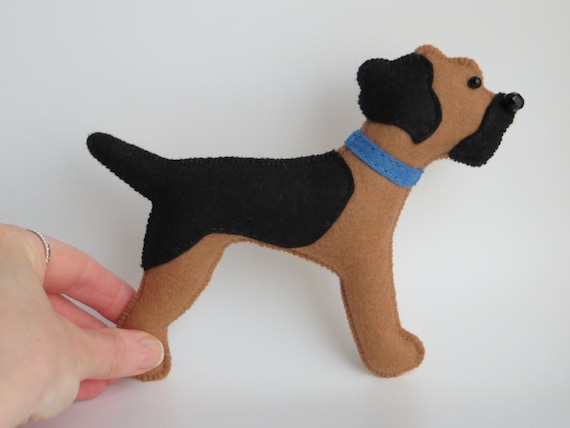 Blue and Tan Border Terrier Hand Sewn Felt Dog Plushie Soft Toy Etsy