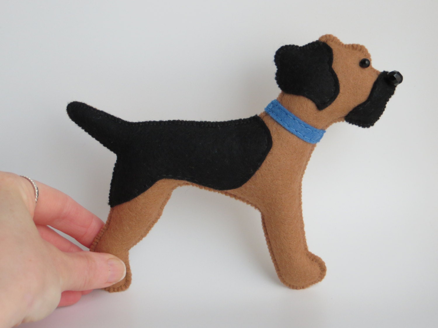 Blue and Tan Border Terrier Hand Sewn Felt Dog Plushie Soft Toy Etsy Canada