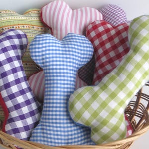 Quiet Dog Toy Small Fabric Soft Bone (without squeaker)