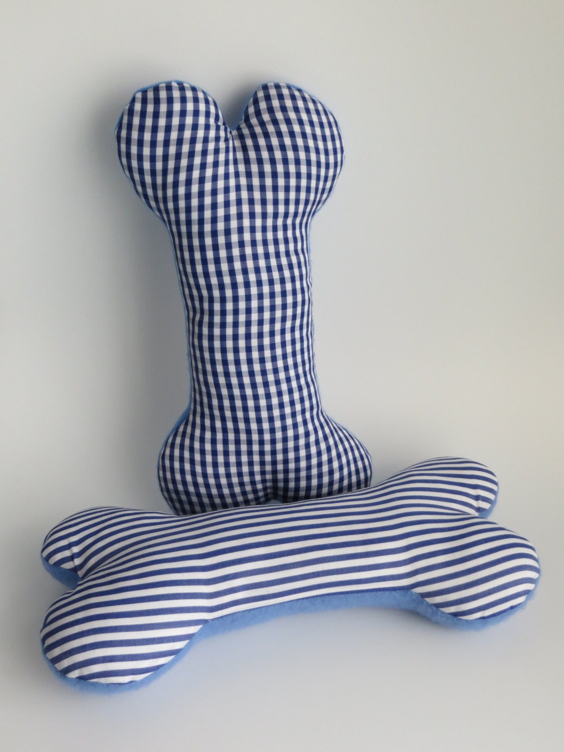 Squeaky Fabric Dog Toy Bone Size Medium Etsy