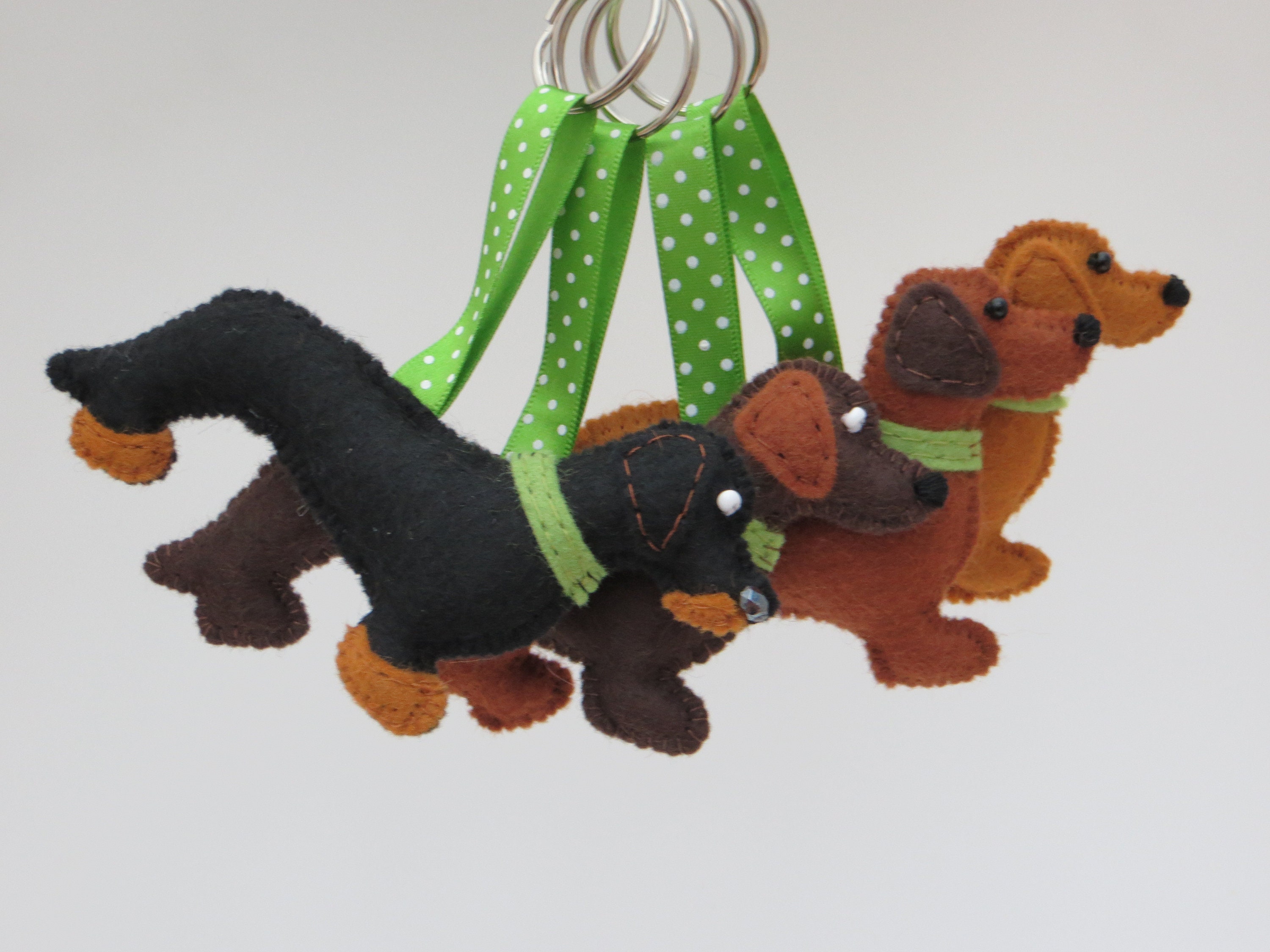Porte-clés En Forme De Teckel En Cuir Synthétique – Style Rétro, 26 Cm, 6 Couleurs Au Choix