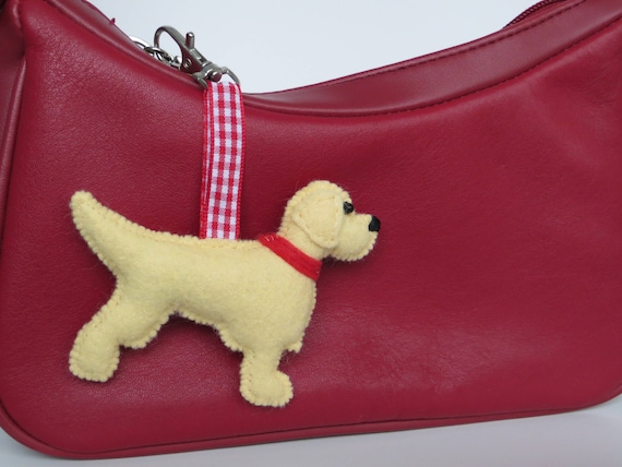 PUPPY BAG CHARM YELLOW PUPPY BAG CHARM YELLOW