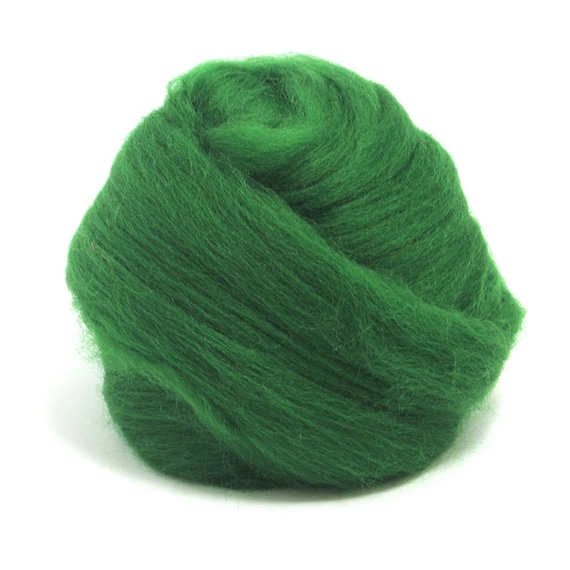 Felt Making and Spinning Green 100g Merino Wool Tops 64/'s Dyed Fibres