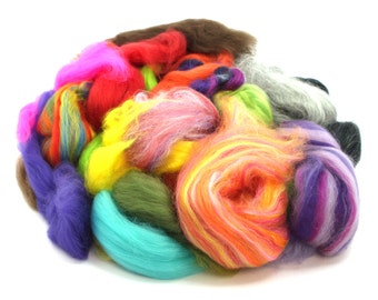 5kg of Roving / Top Waste - Botany Lap Waste - Wool Ends