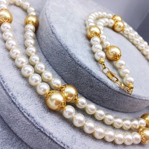 Anastasia Pearl Strand - Handmade Necklace