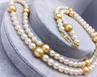 Anastasia Pearl Strand - Handmade Necklace