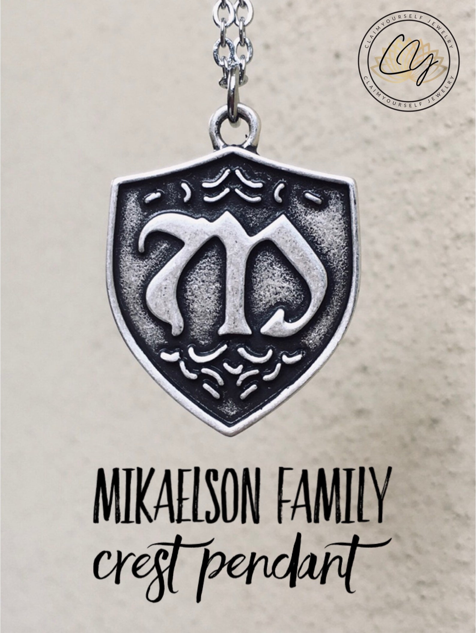 Legacies Hope Necklace Mikaelson Family Crest Pendant The Etsy