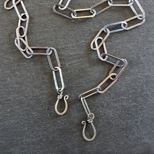 Sterling Silver Chain With Two Hook 