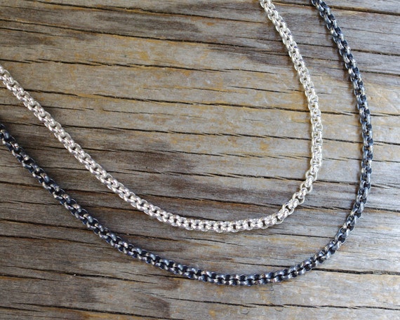 Heavy Sterling Silver Chain. Mens 