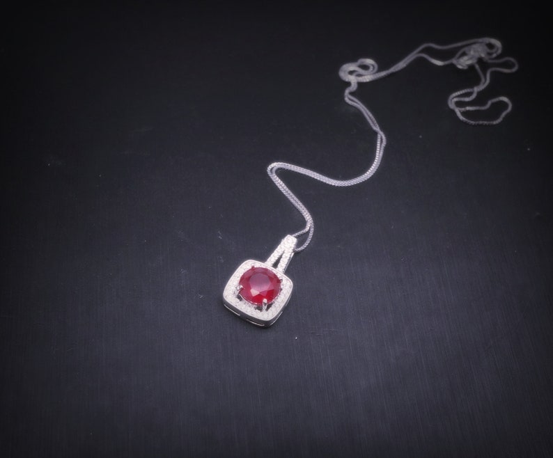 Garnet Gemstone Handmade 925 Sterling Silver Jewelry Necklace 18 Christmas Festival Special Necklace Adjustable Neckalce Aaa+Rhodochrosite