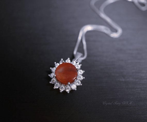 Heart Spiny Oyster Necklace, Genuine Coral Necklace  Natural Red Oyster Bone Pendant,  Princess Diana Coral Jewelry 071