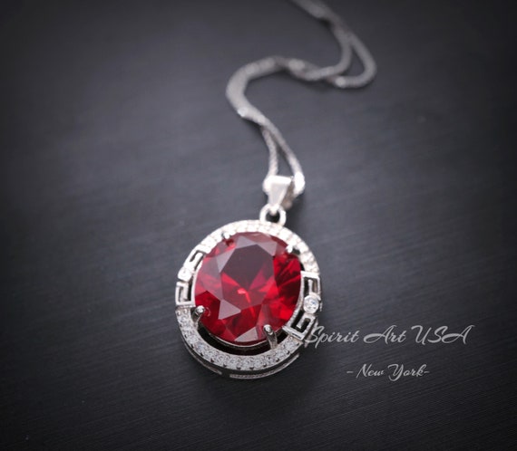 Big ruby hotsell necklace