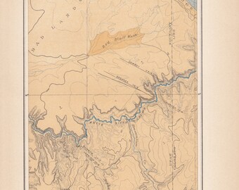 Region of the White River Uintaite (Gilsonite) Veins - U.S. Geological Survey 1900-1901 - 22nd Annual Report Plate XL