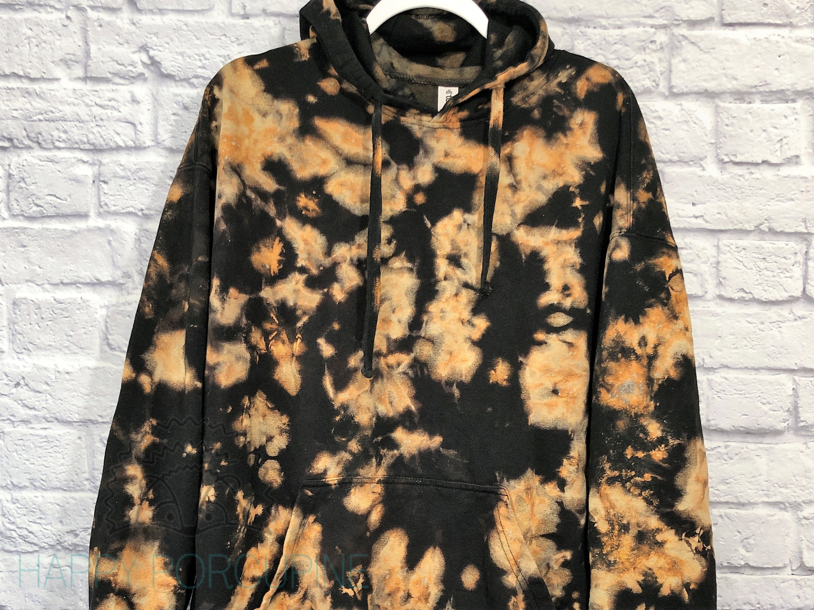 High Quality Black/Taupe Inside Out Hoodie Reversed Terry Spliced