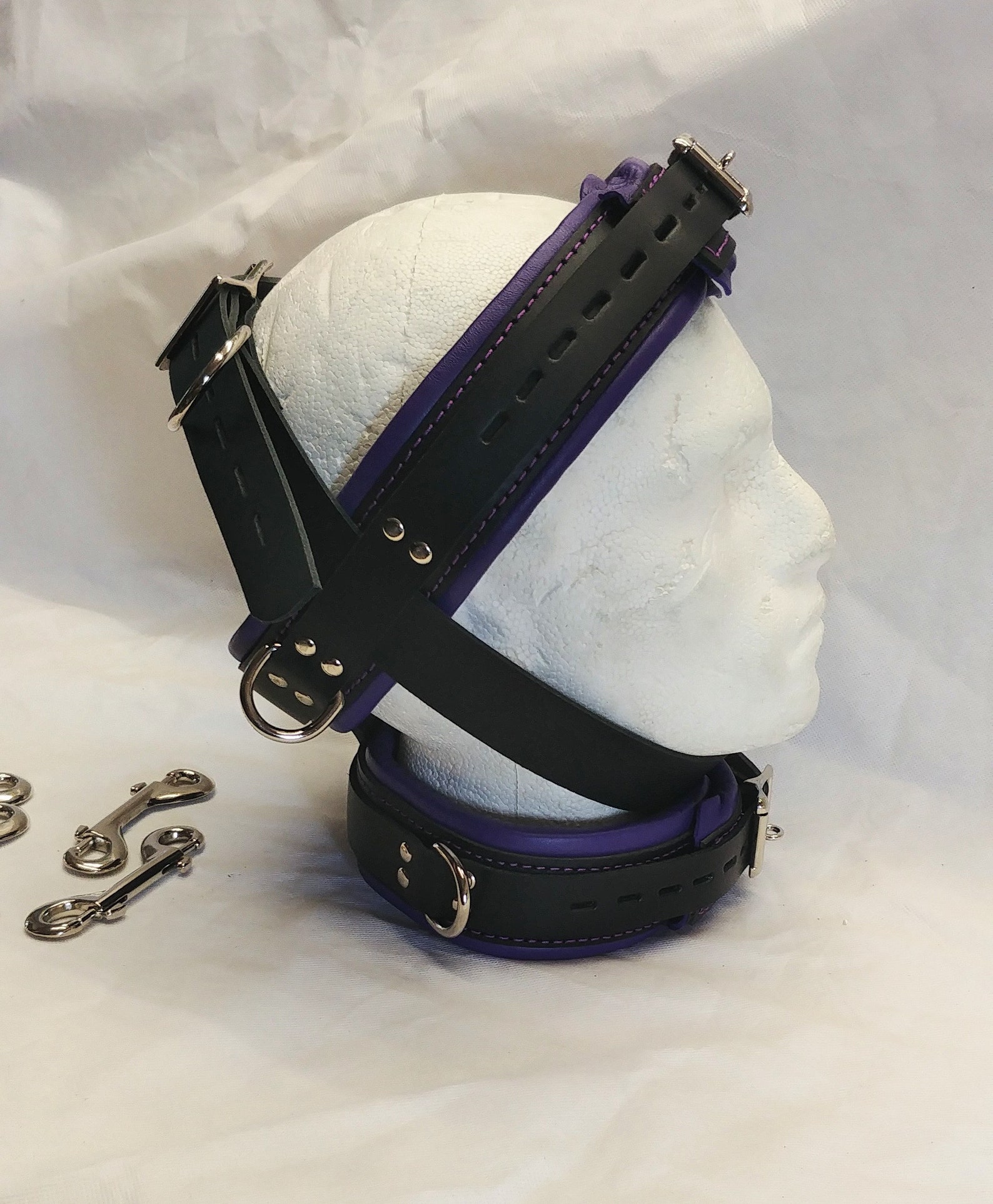 Head Restraint Head Harness and Collar Real Leather. Any Etsy UK