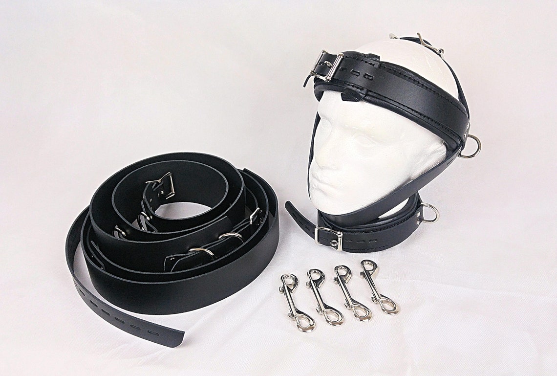 Head Restraint Head Harness and Collar Real Leather. Any Etsy UK