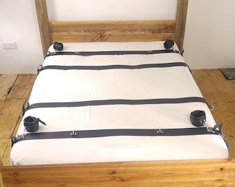 Bed Restraints Leather Bondage Restraints Hospital Medical Asylum