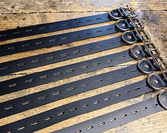 Bondage Belt Set Black 7 Belts. Bdsm. Tie up belts.