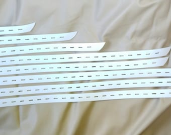 Real Leather Bondage Belt Set White or available in Many Colours 8 Belts.