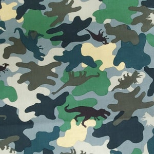 Dinosaur Camoflauge from Timeless Treasures 100% Cotton by the 1/2 yard Boy Fabric image 1