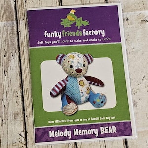 Patrón de oso de peluche con memoria de melodía de Funky Friends Factory / Patrón de animal de peluche de recuerdo