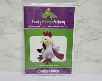Cheeky Chook Chicken Pattern by Funky Friends Factory | Stuffed Animal Pattern