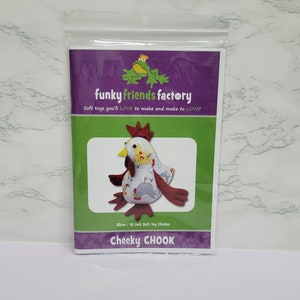 Cheeky Chook Chicken Pattern by Funky Friends Factory | Stuffed Animal Pattern