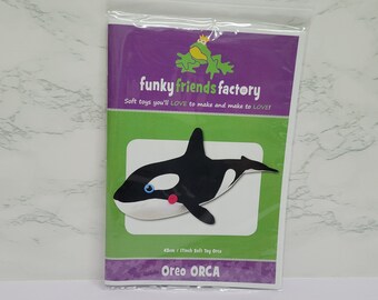 Oreo Orca Pattern by Funky Friends Factory | Stuffed Animal Pattern