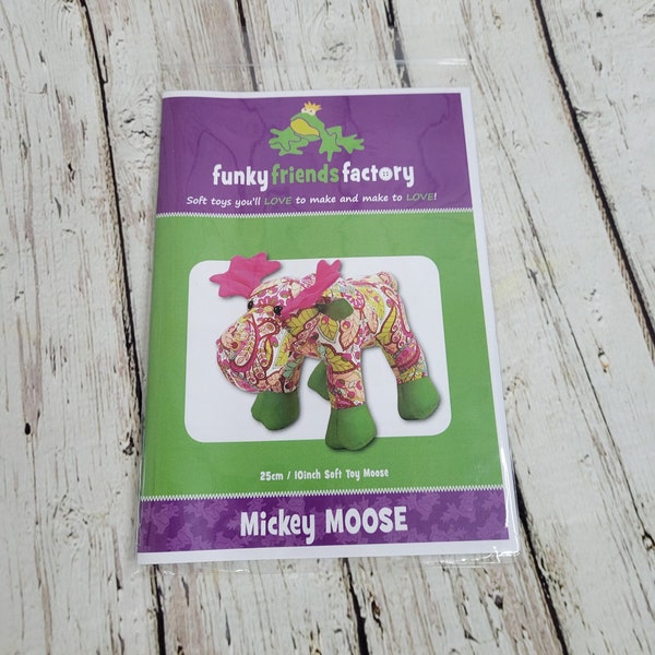 Mickey Moose Pattern by Funky Friends Factory | Stuffed Animal Pattern