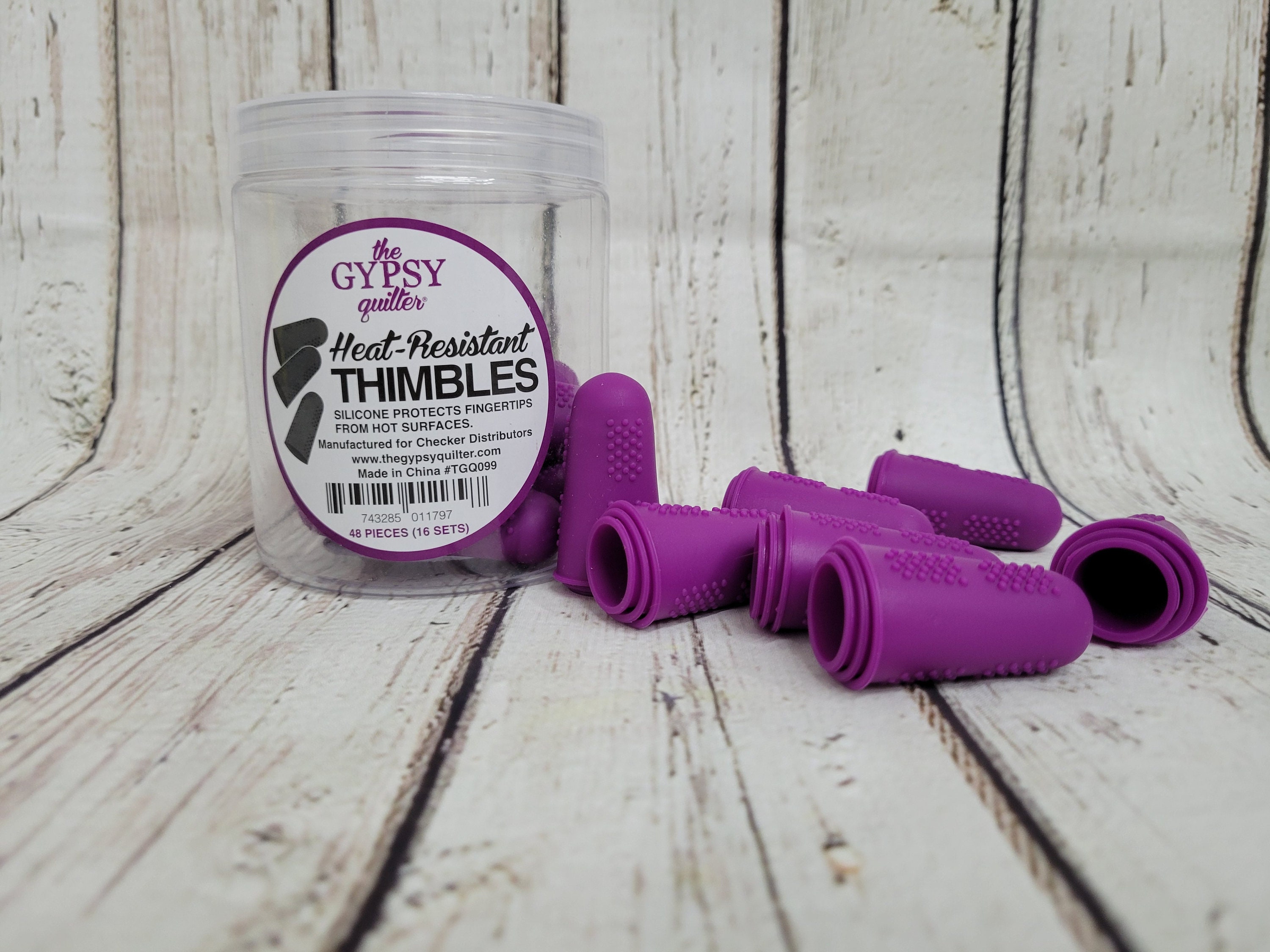 The Gypsy Quilter Heat Resistant Thimbles - Purple - PER THIMBLE SET The Gypsy Quilter Heat Resistant Thimbles - Purple - PER THIMBLE SET