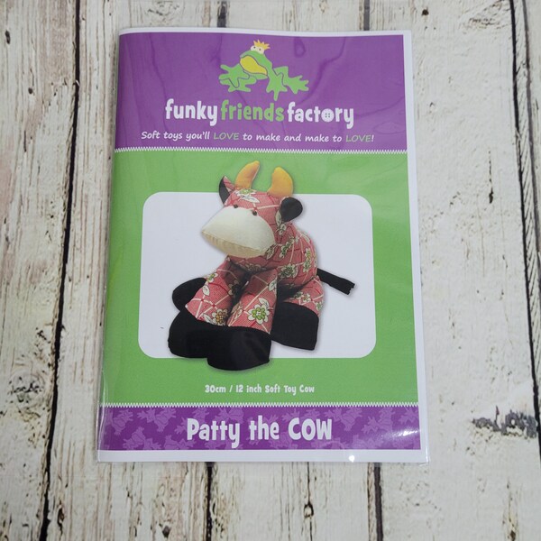 Patty the Cow Pattern by Funky Friends Factory | Stuffed Animal Pattern