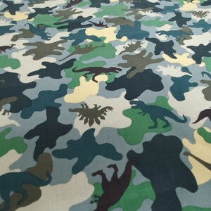 Dinosaur Camoflauge from Timeless Treasures 100% Cotton by the 1/2 yard Boy Fabric image 3
