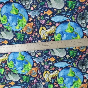 Earth Day Cotton Fabric by August Wren Collection Coordinating Nursery Fabric Dear Stella Save the Planet image 3