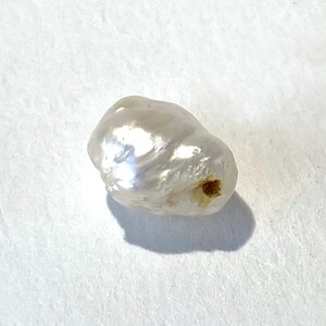 RARE Natural Mississippi River Pearl Vintage 1/2 Drilled 10.5mm image 10